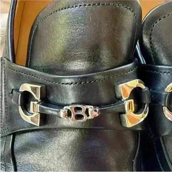 Bally- Men's "Cathio" Black Leather Loafer With Horse Bit Buckle U.S. Size 7.5 D - Picture 4 of 12